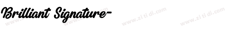 Brilliant Signature字体转换